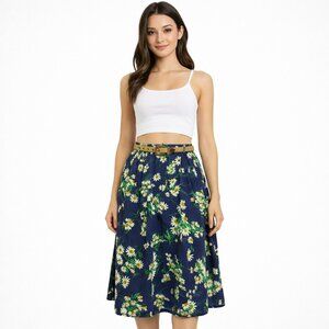 Vintage 70s Daisy Skirt Size Small/Medium A Line Cottage Core Feminine Romantic